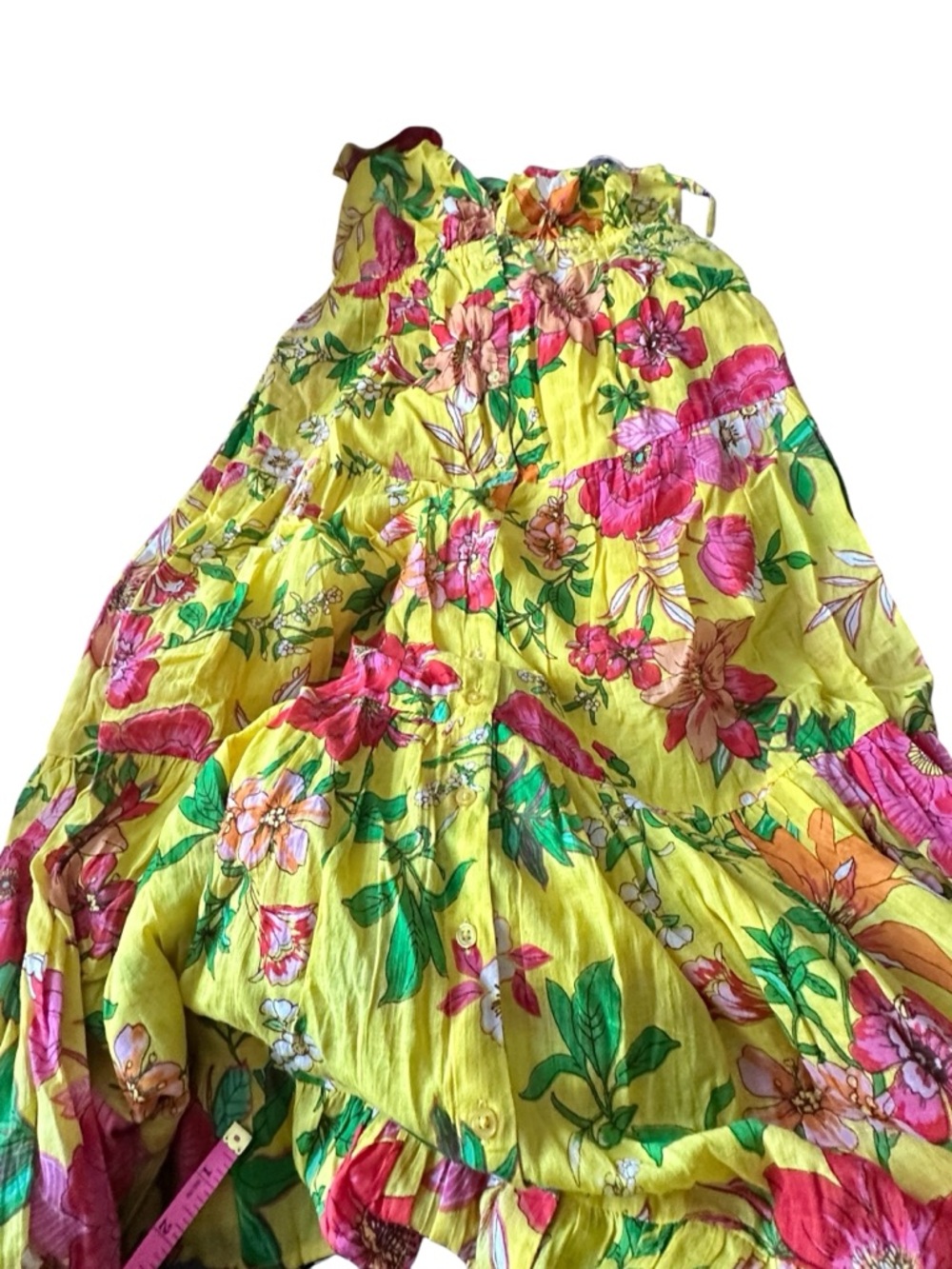 NWT Band of the Free Yellow and Pink Floral Sundress boho festival vibes- MEDIUM - Picture 4 of 13